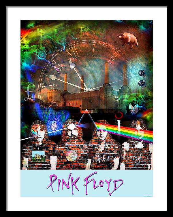 Pink Floyd Collage by Mal Bray