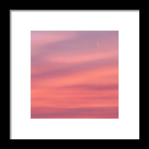 Sunrise Framed Print featuring the photograph Pink Moon Square by Bill Wakeley