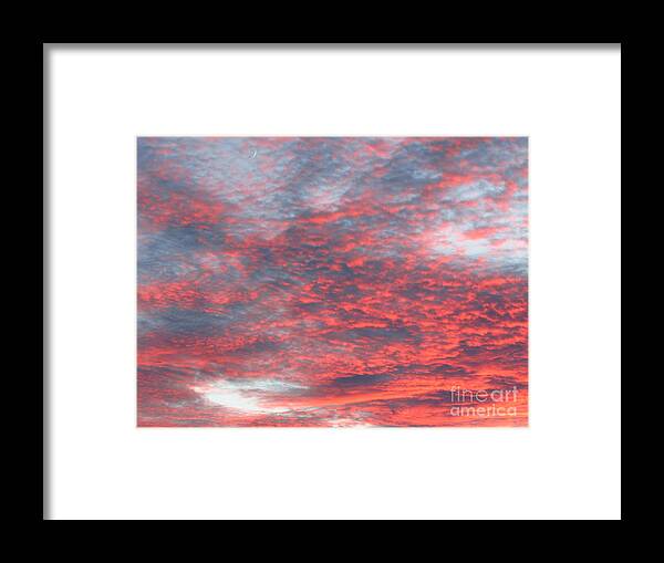Clouds Framed Print featuring the photograph Pink Skies in the Morning by Anita Adams