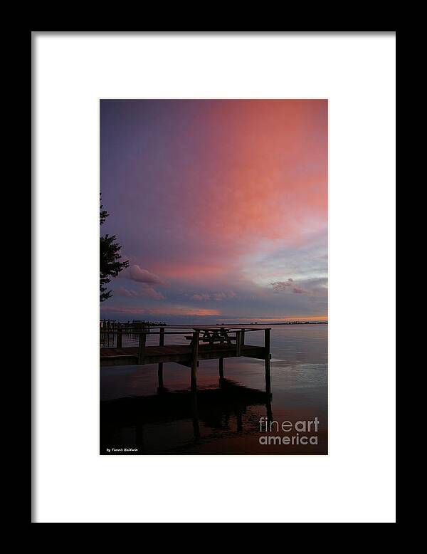 Sunset Framed Print featuring the photograph Pink sunset by Tannis Baldwin