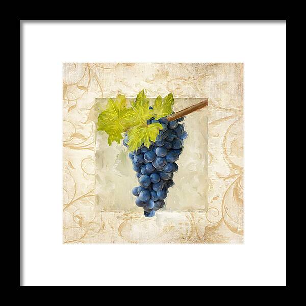 Wine Framed Print featuring the painting Pinot Noir II by Lourry Legarde