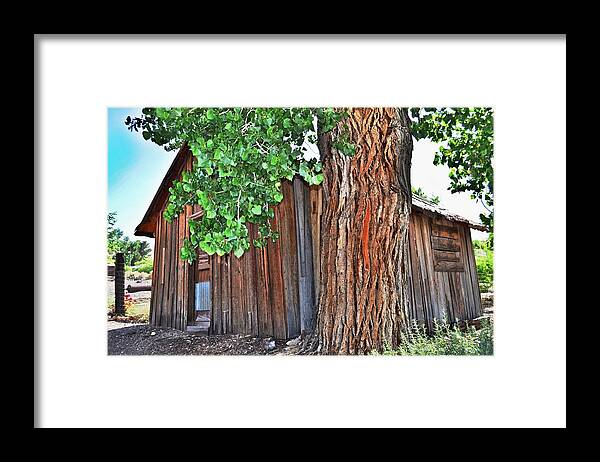 Goodsprings Framed Print featuring the photograph Pioneer Cabin by Spencer Hughes