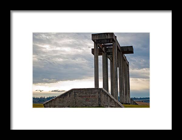 Chambers Bay Framed Print featuring the photograph Pioneer Sand and Gravel PIt by Tikvah's Hope