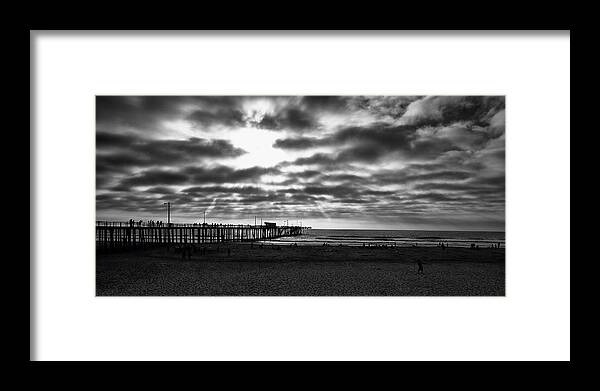 Pier Framed Print featuring the photograph Pismo Pier by Joseph Hollingsworth