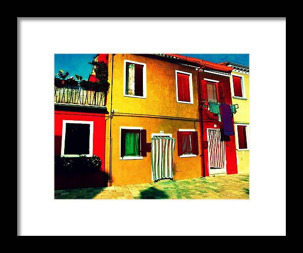Burano Framed Print featuring the photograph Pittoresco Villaggio by Micki Findlay