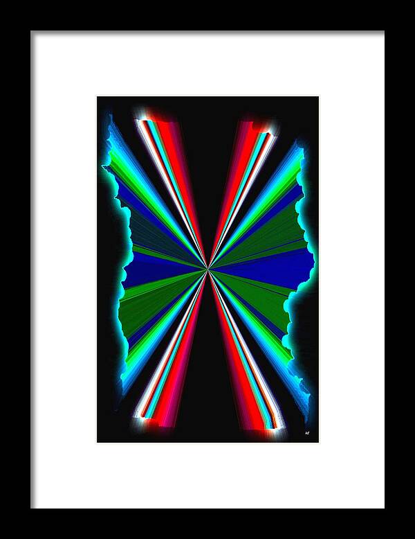 Abstract Framed Print featuring the digital art Pizzazz 44 by Will Borden