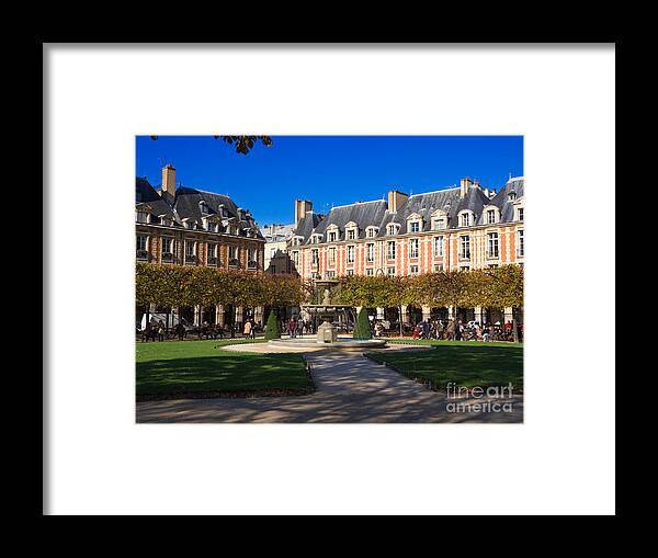 Place Des Vosges Framed Print featuring the photograph Place des Vosges Paris by Louise Heusinkveld