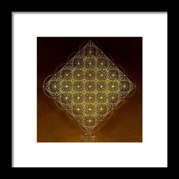 Fractal Framed Print featuring the drawing Planck Space Time by Jason Padgett