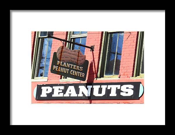 Mr Peanut Framed Print featuring the photograph Planters Peanut Center by Scott Cameron
