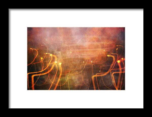 Abstract Framed Print featuring the photograph Play with Lights by Betsy Knapp