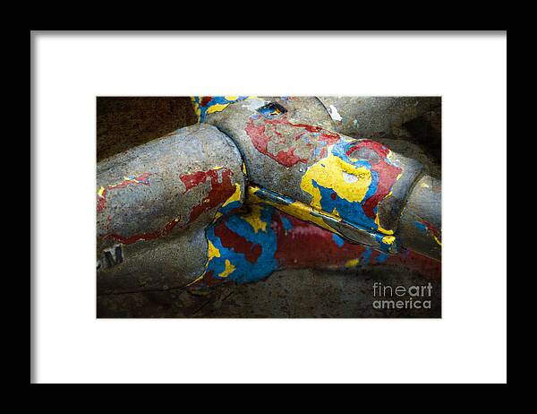 Blue Framed Print featuring the photograph Playground Abstract by Tom Brickhouse