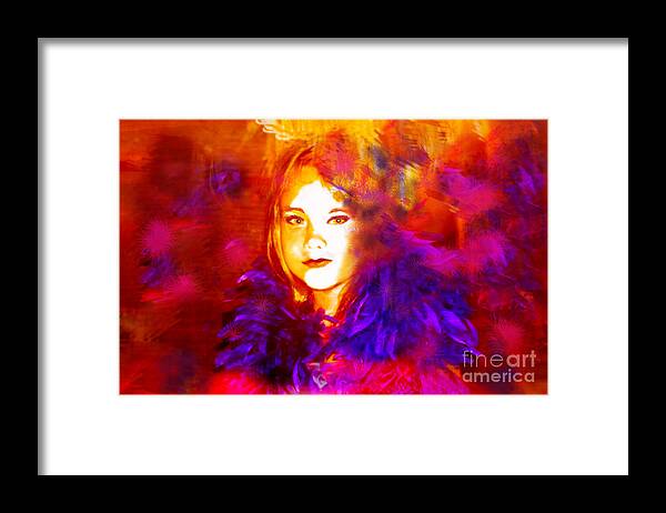 Costume Framed Print featuring the digital art Playing Dress Up by Angelique Bowman