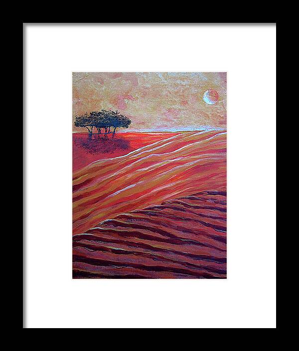After Dark Framed Print featuring the photograph Ploughed Fields In Moonlight by Ikon Ikon Images