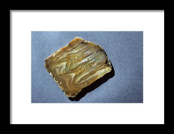 Agate Framed Print featuring the photograph Plume Agate by A.b. Joyce