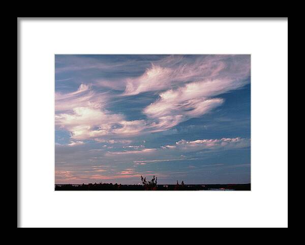 Cloud Framed Print featuring the photograph Plumes Of Cirrus Cloud by Pekka Parviainen/science Photo Library