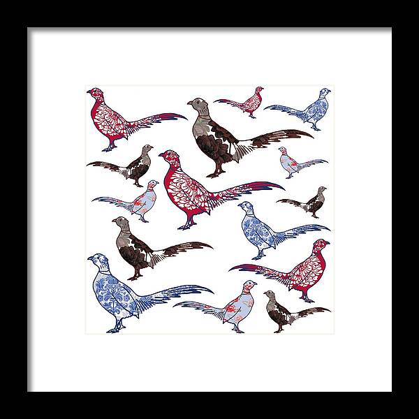 Bird Framed Print featuring the painting Plush by Sarah Hough