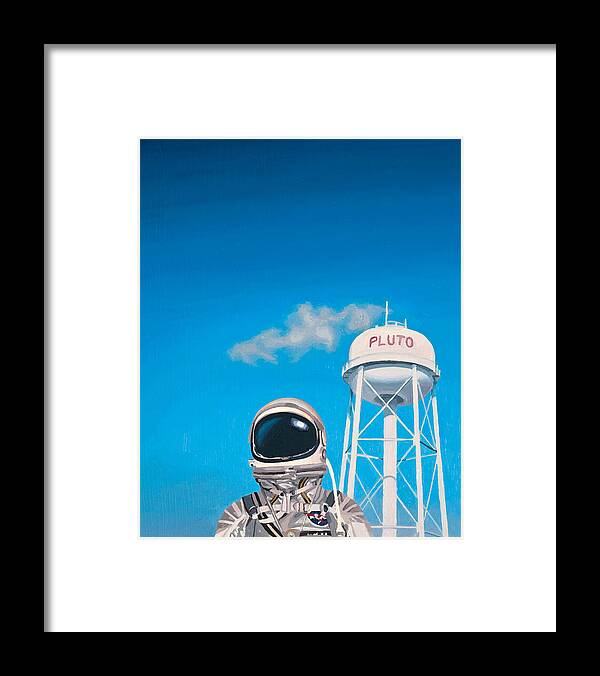 Astronaut Framed Print featuring the painting Pluto by Scott Listfield