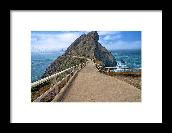 Point Bonita Framed Print featuring the photograph Point Bonita Lighthouse by Robin Mayoff