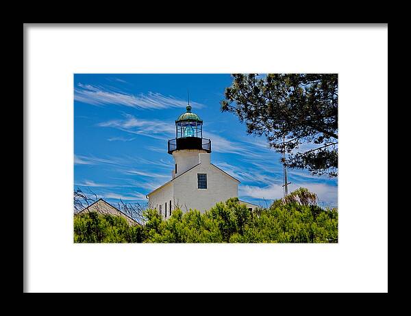 Point Loma Lighthouse Framed Print featuring the photograph Point Loma Lighthouse by Russ Harris