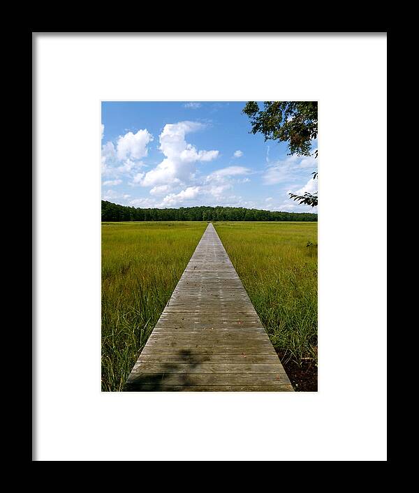 Boardwalk Framed Print featuring the photograph Point of No Return by Jean Wright