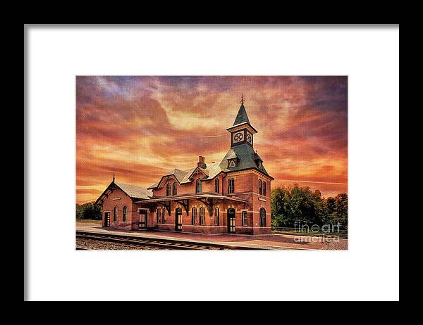 Point Of Rocks Train Station Framed Print featuring the photograph Point of Rocks Train Station by Lois Bryan