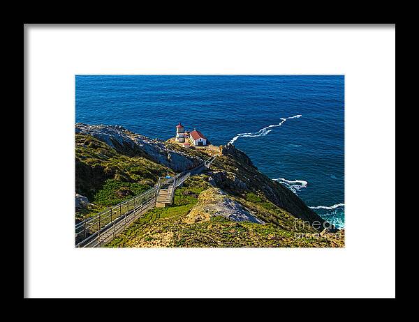 Point Reyes National Seashore Framed Print featuring the photograph Point Reyes Lighthouse by Paul Gillham