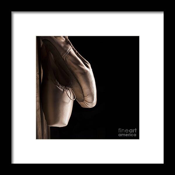Shoes Framed Print featuring the photograph Pointe Shoes by Jelena Jovanovic