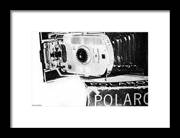 Kelly Hazel Framed Print featuring the photograph Polaroid Land Camera 95B 3 by Kelly Hazel