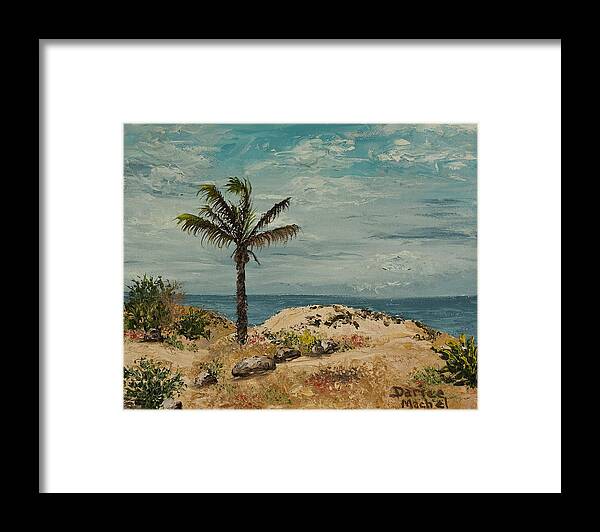 Hawaii Framed Print featuring the painting Polihale State Park Kauai by Darice Machel McGuire