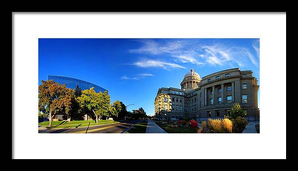 Architecture Framed Print featuring the photograph Political Warping by David Andersen