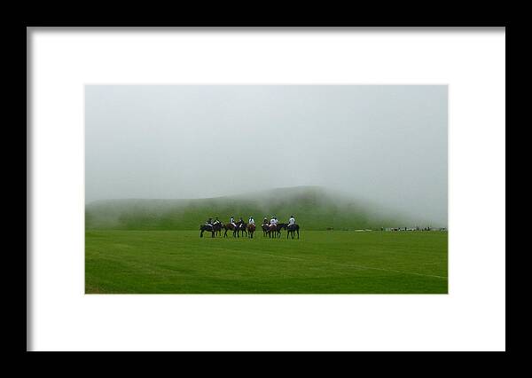 Polo Framed Print featuring the photograph Polo In The Clouds by Lori Seaman