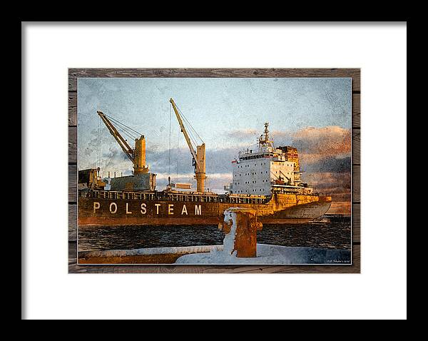 Ship Framed Print featuring the photograph Polsteam by WB Johnston