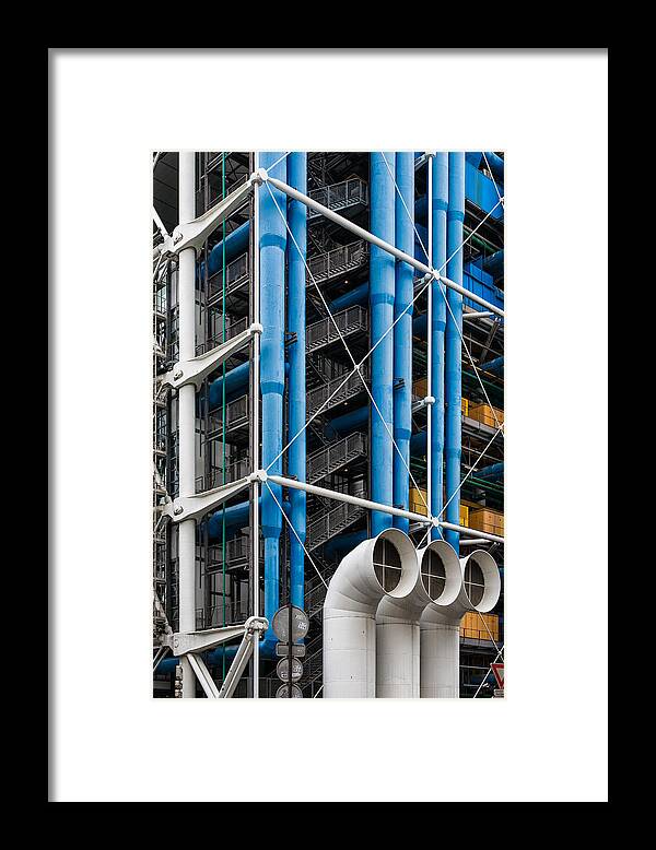 Georges Pompidou Framed Print featuring the photograph Pompidou by Nigel R Bell
