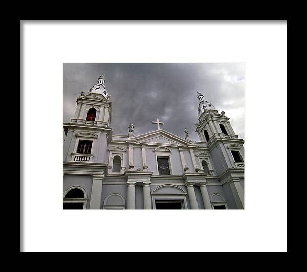 Ponce Framed Print featuring the photograph Ponce Cathedral by Adam Johnson