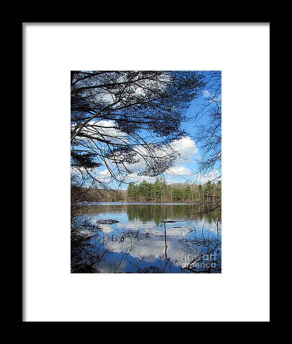 Waterscape Framed Print featuring the photograph Pond at Maxwell Mays by Lili Feinstein