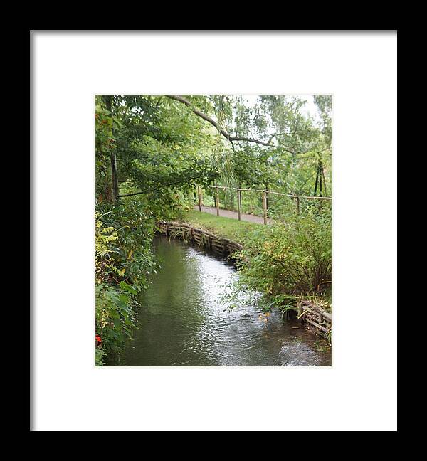 Garden Scene Framed Print featuring the photograph Pond by Kristine Bogdanovich