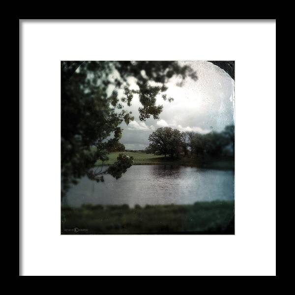 Vintage Framed Print featuring the photograph Pond On Lake Elmo Road by Tim Nyberg
