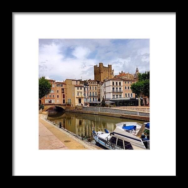 Beautiful Framed Print featuring the photograph Pont Des Marchands - Narbonne FRANCE by Cristina Stefan