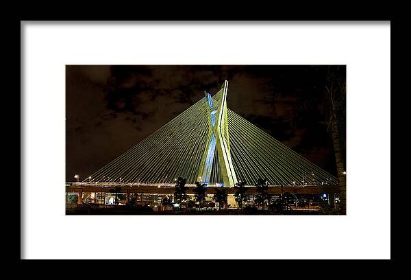 Brooklin Framed Print featuring the photograph Ponte Octavio Frias de Oliveira - Sao Paulo - Exclusive View by Carlos Alkmin