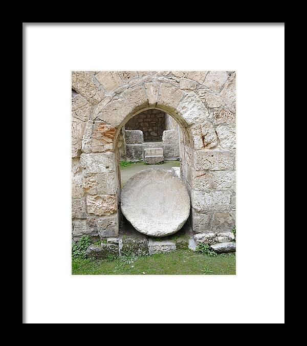 Pools Of Bethesda Framed Print featuring the photograph Pools of Bethesda at Saint Anne Church Jerusalem by Rita Adams