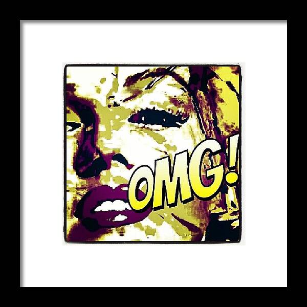  Framed Print featuring the photograph Pop Art Marilyn by Ant Jones