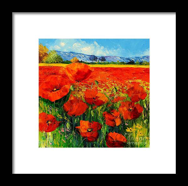 Poppies Framed Print by MGL Meiklejohn Graphics Licensing