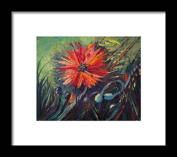 Poppies Framed Print featuring the painting Poppin' Poppies by Mary Beglau Wykes