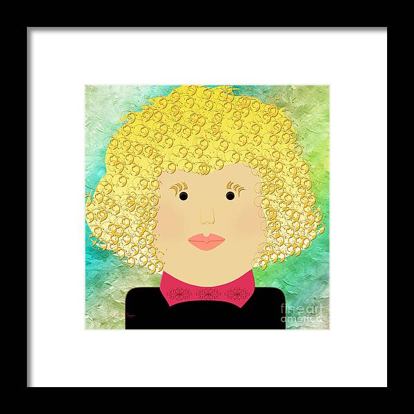 Andee Design Framed Print featuring the digital art Porcelain Doll 11 by Andee Design