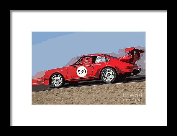 Porche Framed Print featuring the photograph Porche no 930 by Tom Griffithe