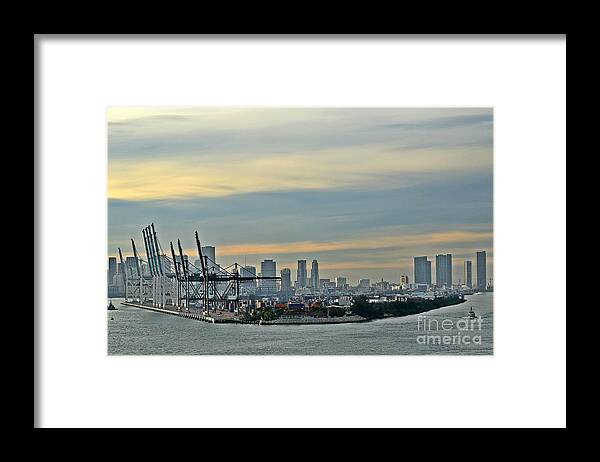 Miami Framed Print featuring the photograph Port Of Miami by Gary Smith