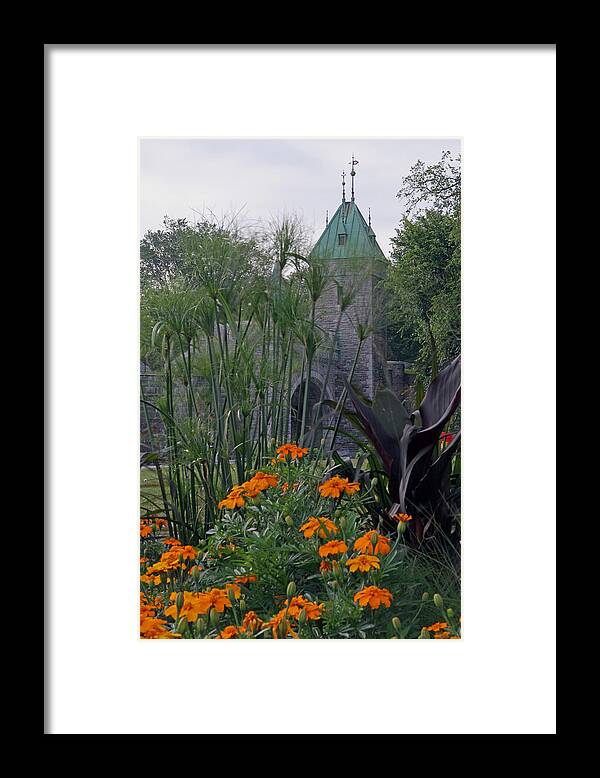 Porte Framed Print featuring the photograph Porte Saint-Louis in Quebec City by Juergen Roth