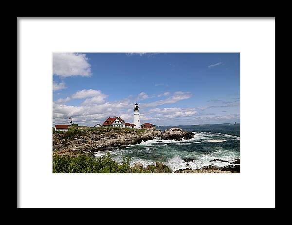 Lighthouse Framed Print featuring the photograph Portland Head Light by Colleen Mars
