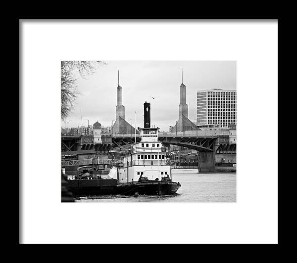 Bridge Framed Print featuring the photograph Portland by Niels Nielsen