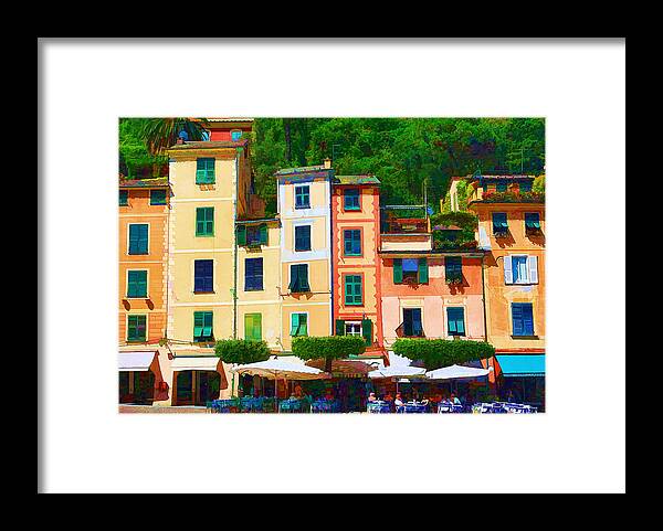  Framed Print featuring the photograph Portofino Color by Rochelle Berman